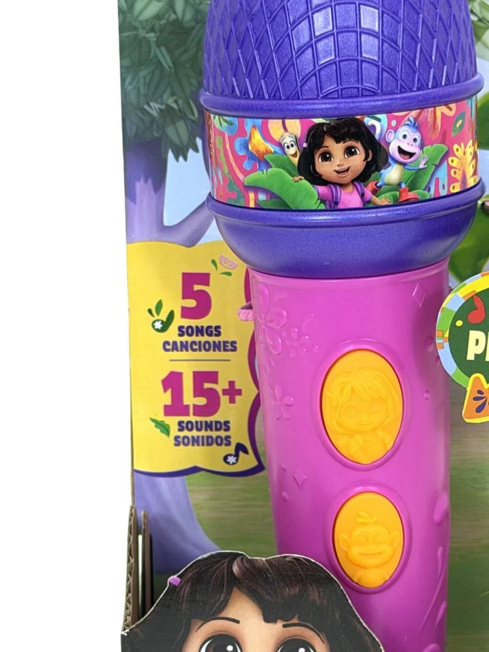 Nickelodeon Dora Rainforest Rhythms Microphone 5 Songs 15+ Sounds New